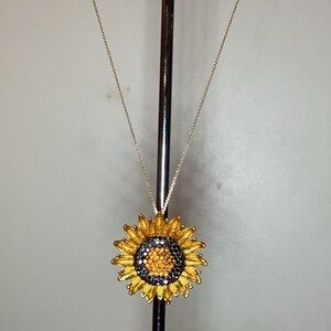 Pendant/Brooch Convertible Sunflower
